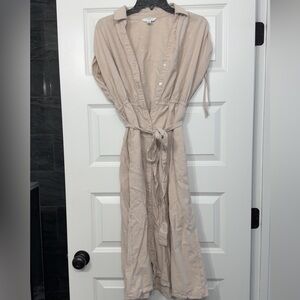 Elegant Beige Women's Dress
